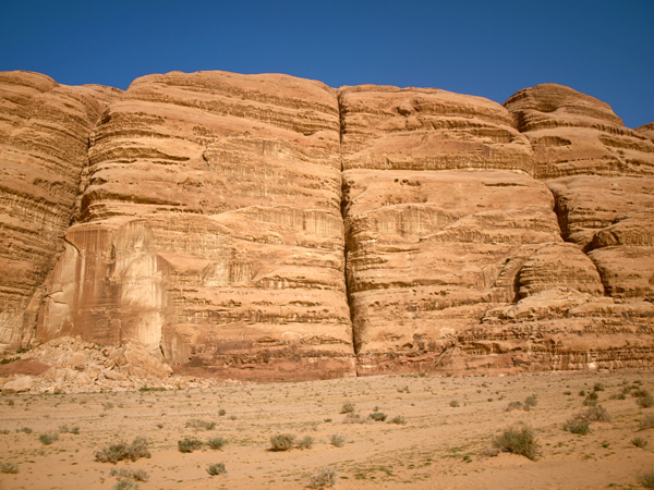 Felsen in Wadi Rum