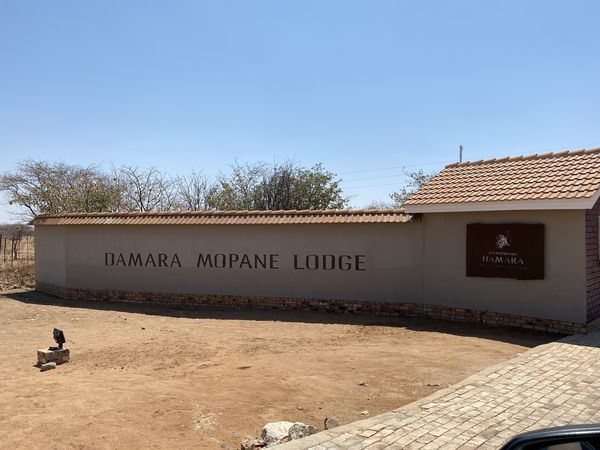 Zufahrt zur Damara Mopane Lodge